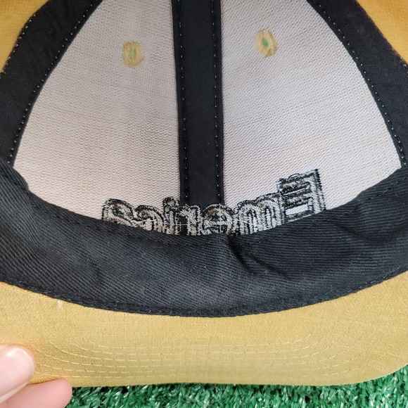 Vintage Emerica Hat Cap Adult Adjustable Yellow Snapback Spellout Skateboard - Picture 12 of 13